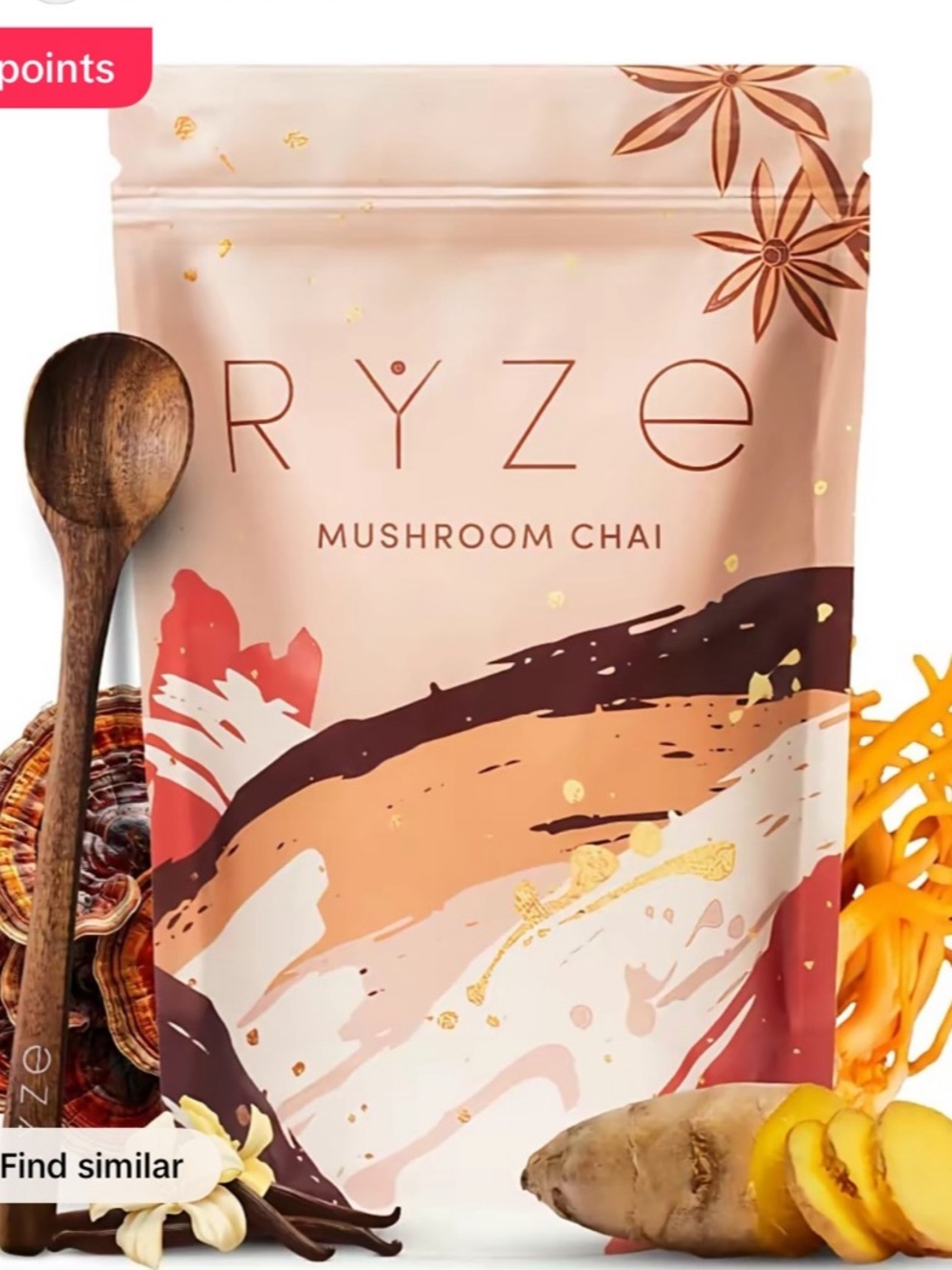 Ryze Mushroom Chai Tea 20 Servings NWT